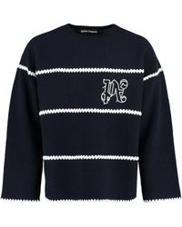 Palm Angels - Knit Wool Blend Pullover - Lyst