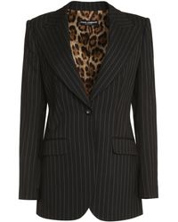 Dolce & Gabbana - Single-Breasted One Button Jacket - Lyst