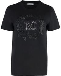 Max Mara - Elmo Cotton Crew-Neck T-Shirt - Lyst