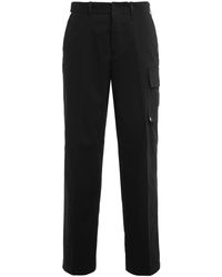 Fendi - Cotton Gabardine Trousers - Lyst