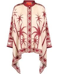 La DoubleJ - Palm Tree-print Long-sleeved Shirt - Lyst