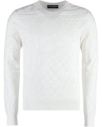 Dolce & Gabbana - Long Sleeve Crew-neck Sweater - Lyst