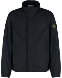 Stone Island - Windbreaker With Logo - Lyst