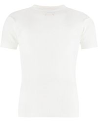 Maison Margiela - T-shirt in maglia di cotone - Lyst