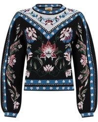 FARM Rio - Crew Neck Sweater With Jacquard Pattern - Lyst