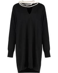 Zimmermann - Crush Mini Wool Knit Dress - Lyst