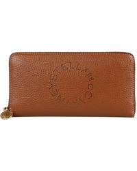 Stella McCartney - Stella Logo Faux Leather Zip-around Wallet - Lyst