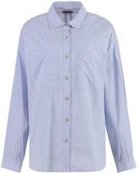 Mother - Striped Cotton Shirt - Lyst