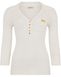 Elisabetta Franchi - Slim Fit Polo Shirt - Lyst