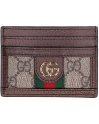 Gucci - Ophidia GG Supreme Fabric Card Holder - Lyst