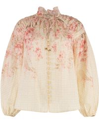 Zimmermann - Blusa in ramié - Lyst