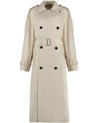 Burberry - Trench coat in gabardine - Lyst