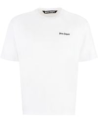 Palm Angels - Embroidered Logo Cotton T-Shirt - Lyst