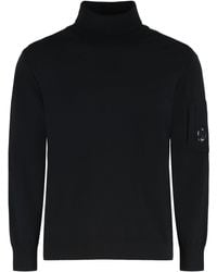 C.P. Company - Virgin Wool Turtleneck Sweater - Lyst