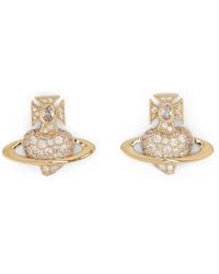 Vivienne Westwood - Agnatha Earrings With Crystals - Lyst