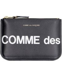 Comme des Garçons - Logo Detail Leather Pouch - Lyst