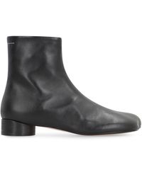MM6 by Maison Martin Margiela - Stivaletti in pelle - Lyst