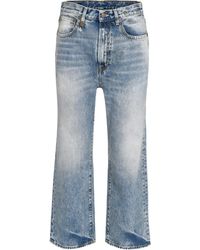 R13 Cropped jeans Royer - Blu