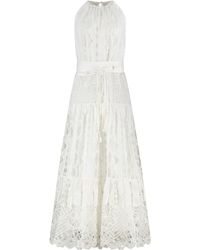 Pinko - La Cura Broderie Anglaise Dress - Lyst