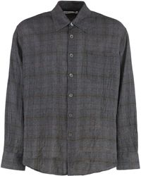 Our Legacy - Camicia Above in misto cotone a quadri - Lyst