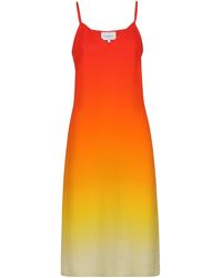 Casablancabrand - Printed Silk Dress - Lyst