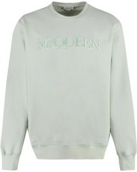 Alexander McQueen - Embroidered Logo Crew-neck Sweatshirt - Lyst