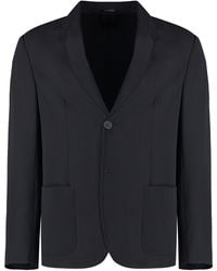 Giorgio Armani - Single-Breasted Virgin Wool Jacket - Lyst