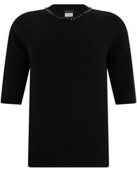 Fabiana Filippi - Wool Blend T-Shirt - Lyst