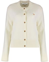 Maison Kitsuné - Merino Wool Cardigan - Lyst