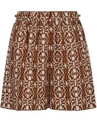 Max Mara - Monogram 'Taiga' Shorts - Lyst