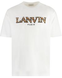 Lanvin - Cotton Crew-neck T-shirt - Lyst