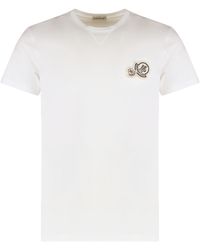 Moncler - T-Shirt Round Neck - Lyst