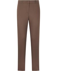 Peserico - Straight Cotton Stretch Pants - Lyst