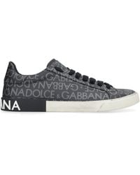 Dolce & Gabbana - Sneakers portofino grigio scuro e grigio chiaro - Lyst
