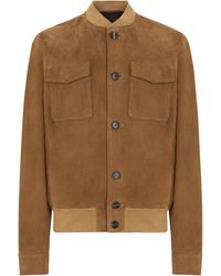 Slowear - Giacca Montedoro in suede - Lyst