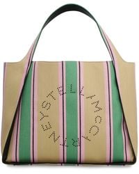 Stella McCartney - Stella Logo Raffia Tote Bag - Lyst