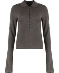 Jacquemus - Long Sleeve Merino Wool Polo - Lyst