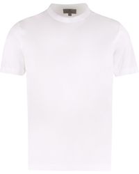 Canali - Cotton Crew-Neck T-Shirt - Lyst