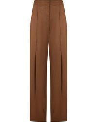 Elisabetta Franchi - Trousers With Pleats - Lyst