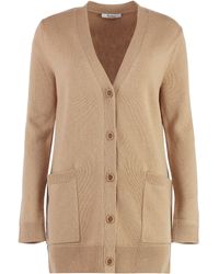 Max Mara - Elegantly Embroidered Wool And Cashmere Cardigan - Lyst