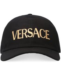 Versace - Cappello da baseball con logo ricamato - Lyst