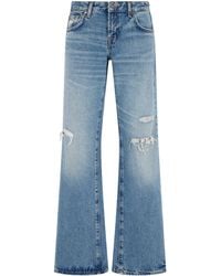 7 For All Mankind - Wide-Leg Cotton Jeans - Lyst