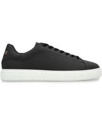 Versace - Greca Leather Sneakers - Lyst