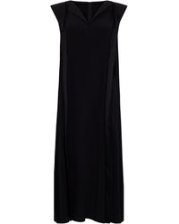 Max Mara - Long Dress With V-Neck - Lyst