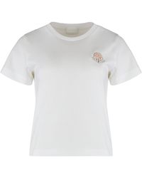Moncler - Branded Cotton T-Shirt - Lyst