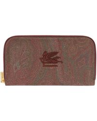 Etro - Coated Canvas Wallet - Lyst