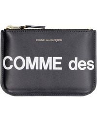Comme des Garçons - Leather Pouch With Logo Detail, Cow Hide Wallets & Cardholders - Lyst