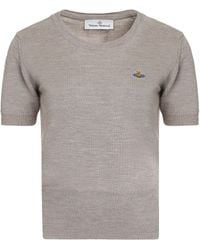 Vivienne Westwood - Bea Logo Knitted T-Shirt - Lyst