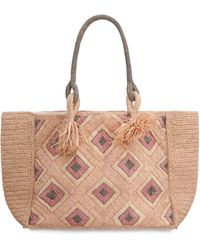 MADE FOR A WOMAN - Holy L Raffia Tote Bag - Lyst