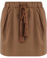 Max Mara - Tabarin Wool Blend Mini Skirt - Lyst
